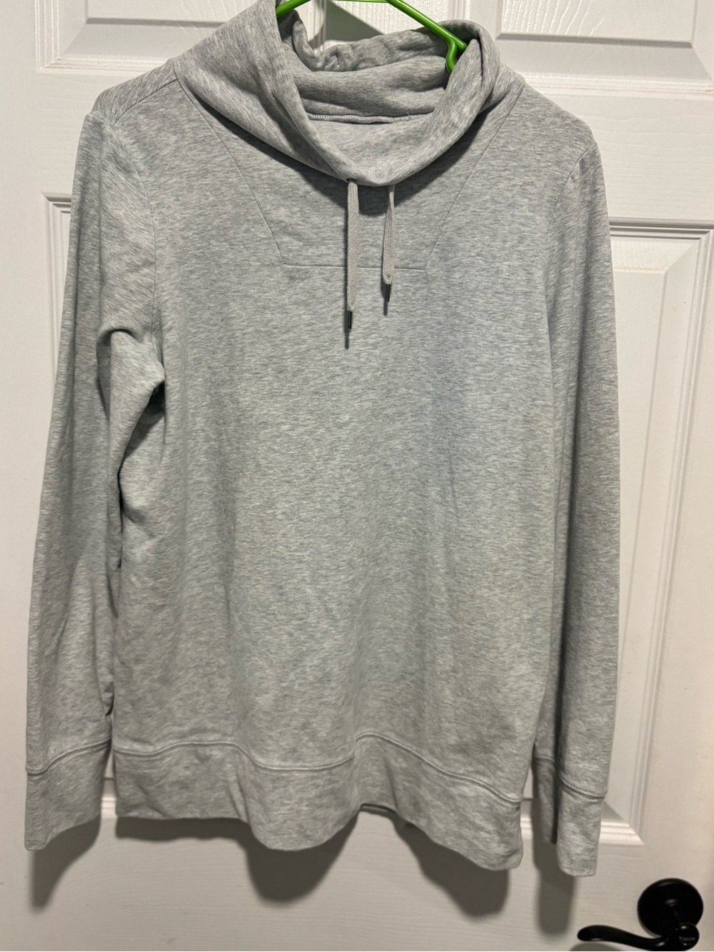 L.L. Bean Light Gray Cowl Neck Pullover Hoodie